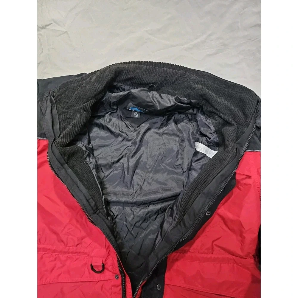 Tri-Mountain Colorado Budweiser Nylon Large Red Wind Water Proof Winter Jacket